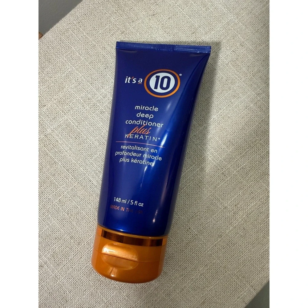 Its a 10 Miracle Deep Conditioner Plus Keratin 5 fl oz Hair Treatment Blue Tube
